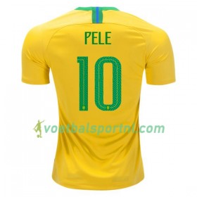 Brazilië Pele 10 Thuis Shirt WK voetbal 2018